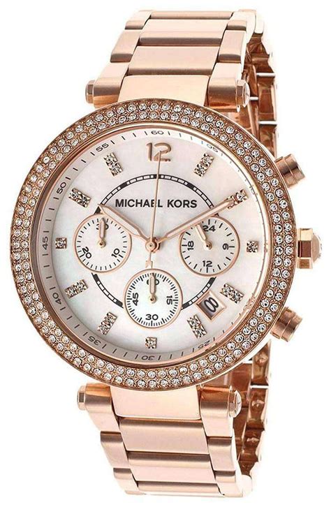 michael kors parker watch blue face|Michael Kors watches mk5491.